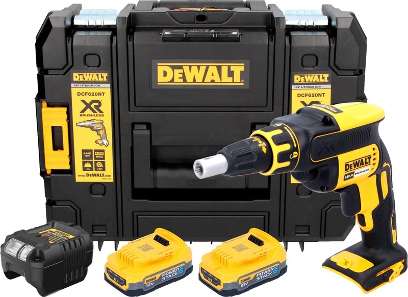 DCF 620 NT accu-droogbouwschroevendraaier 18 V 30 Nm borstelloos + TSTAK - zonder accu, zonder oplader van DEWALT – productafbeelding