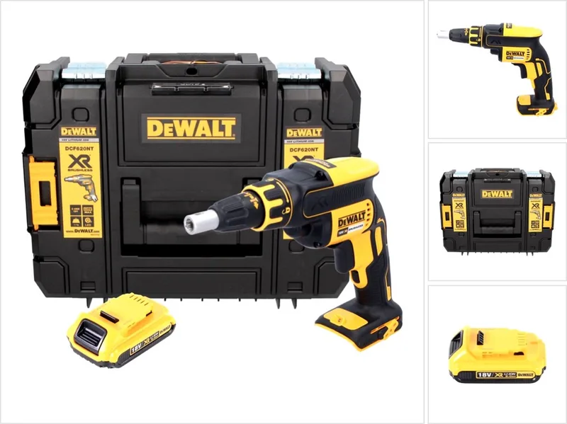 DCF 620 NT accu-schroevendraaier voor droogbouw 18 V 30 Nm borstelloos + 1x accu 2,0 Ah + TSTAK - zonder oplader von DEWALT – Produktbild