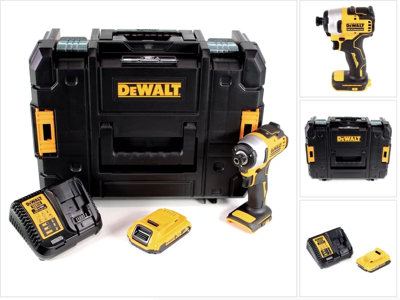 DCF 809 D1T accu-slagmoersleutel 18 V Brushless Li-Ion in T-STAK doos + 1 x 2,0 Ah accu + lader von DEWALT – Produktbild