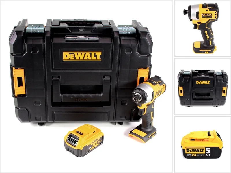 DCF 809 NT accu-slagmoersleutel 18 V Brushless Li-Ion in T-STAK doos + 1 x 5.0 Ah accu - zonder oplader by DEWALT – product image