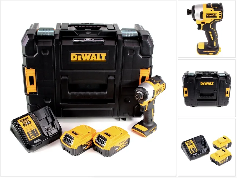 DCF 809 P2T accu-slagmoersleutel 18 V Brushless Li-Ion in T-STAK doos + 2 x 5.0 Ah accu + lader de DEWALT – image du produit