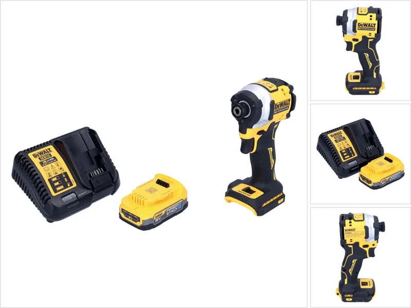 DCF 850 E1 accu-slagmoersleutel 18 V 205 Nm 1/4" borstelloos + 1x oplaadbare batterij 1,7 Ah + lader von DEWALT – Produktbild