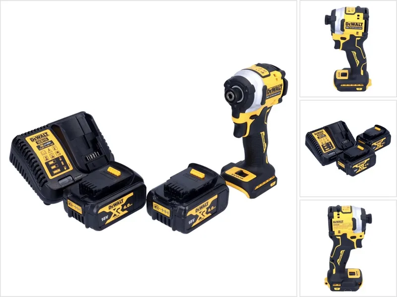 DCF 850 M2 accu-slagmoersleutel 18 V 205 Nm 1/4" borstelloos + 2x accu 4,0 Ah + oplader von DEWALT – Produktbild