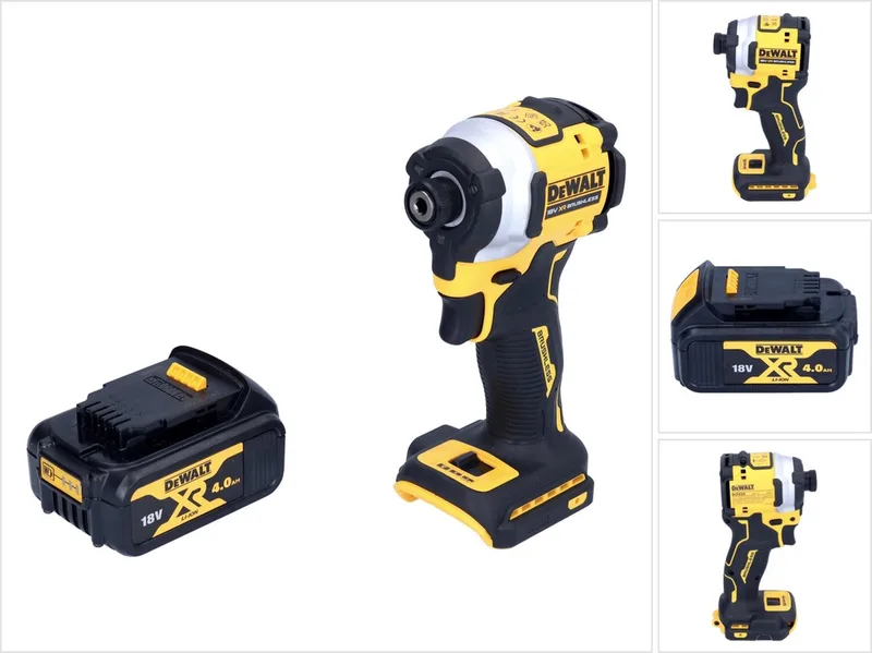 DCF 850 N accu-slagmoersleutel 18 V 205 Nm 1/4" borstelloos + 1x accu 4,0 Ah - zonder oplader von DEWALT – Produktbild