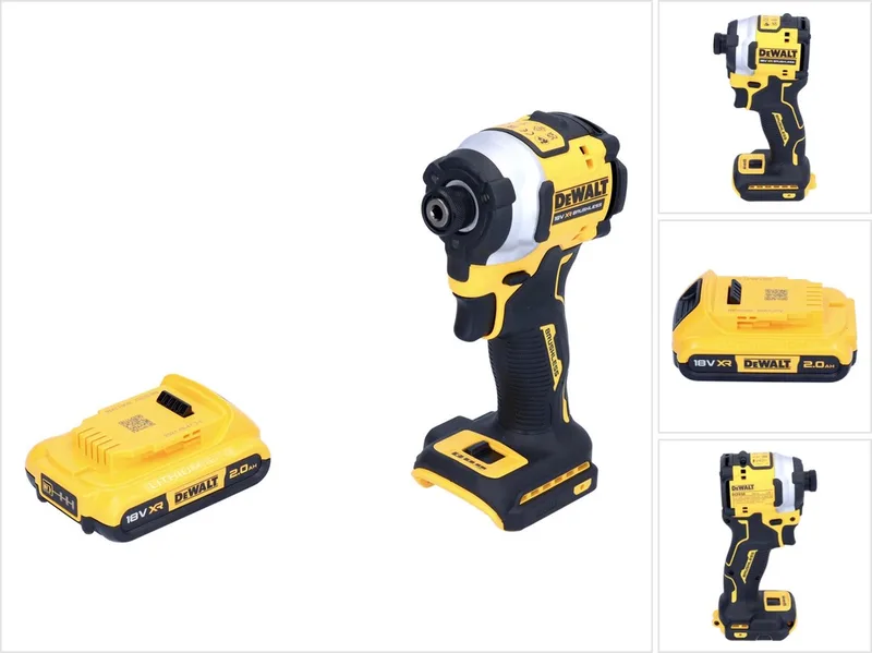 DCF 850 N accu-slagmoersleutel 18 V 205 Nm 1/4" borstelloos + 1x accu 2,0 Ah - zonder oplader från DEWALT – produktbild