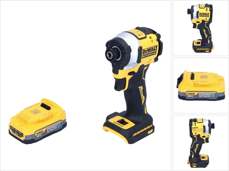 DCF 850 N accu-slagmoersleutel 18 V 205 Nm 1/4" borstelloos + 1x oplaadbare accu 1,7 Ah - zonder oplader fra DEWALT – produktbillede