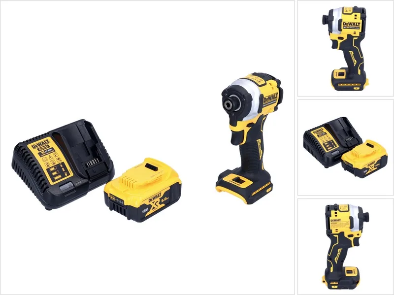 DCF 850 P1 accu-slagmoersleutel 18 V 205 Nm 1/4" borstelloos + 1x accu 5,0 Ah + oplader van DEWALT – productafbeelding