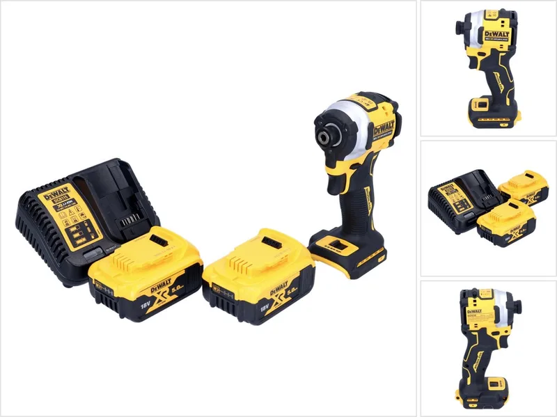 DCF 850 P2 accu-slagmoersleutel 18 V 205 Nm 1/4" borstelloos + 2x accu 5,0 Ah + oplader de DEWALT – image du produit
