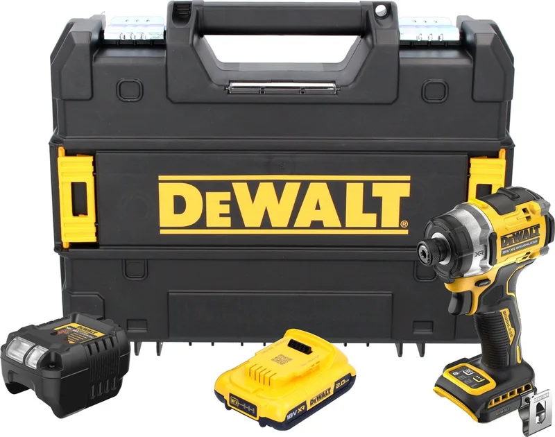 DCF 860 D1T accu-slagmoersleutel 18 V 282 Nm 1/4" borstelloos + 1x accu 2,0 Ah + oplader + TSTAK de DEWALT – image du produit