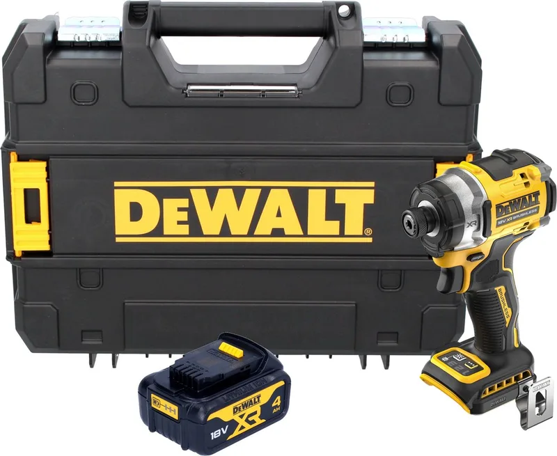 DCF 860 NT accu-slagmoersleutel 18 V 282 Nm 1/4" borstelloos + 1x accu 4,0 Ah + TSTAK - zonder oplader de DEWALT – image du produit