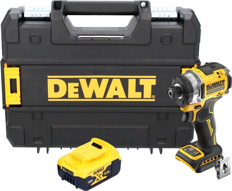 DCF 860 NT accu-slagmoersleutel 18 V 282 Nm 1/4" borstelloos + 1x accu 5,0 Ah + TSTAK - zonder oplader de DEWALT – image du produit