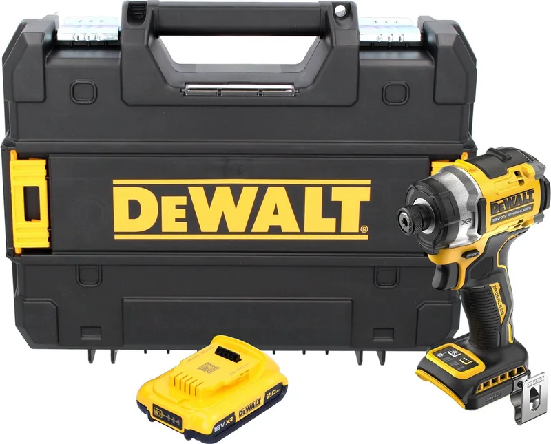 DCF 860 NT accu-slagmoersleutel 18 V 282 Nm 1/4" borstelloos + 1x accu 2,0 Ah + TSTAK - zonder oplader fra DEWALT – produktbillede
