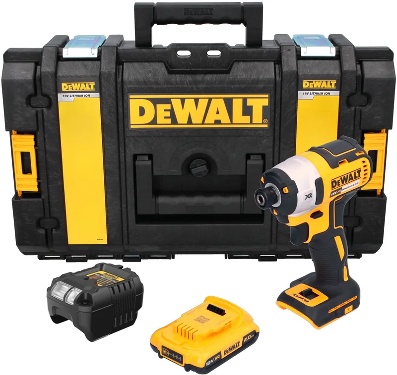 DCF 887 D1 accu-slagmoersleutel 18 V 205 Nm 1/4" borstelloos + 1x accu 2,0 Ah + oplader + Tough Box de DEWALT – image du produit