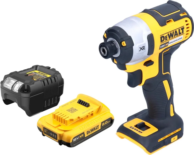 DCF 887 D1 accu-slagschroevendraaier 18 V 205 Nm 1/4" borstelloos + 1x accu 2,0 Ah + oplader de DEWALT – image du produit