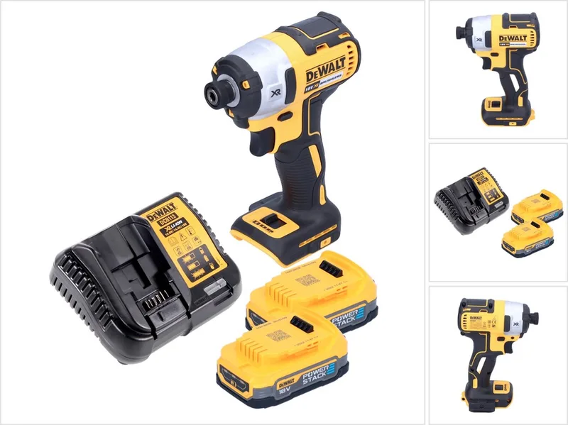 DCF 887 E2 accu-slagmoersleutel 18 V 205 Nm 1/4" borstelloos + 2x oplaadbare batterij 1,7 Ah + lader de DEWALT – image du produit
