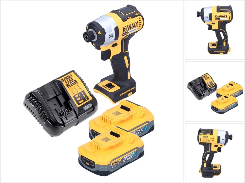 DCF 887 H2 accu-slagmoersleutel 18 V 205 Nm 1/4" borstelloos + 2x accu powerstack 5.0 Ah + lader de DEWALT – image du produit