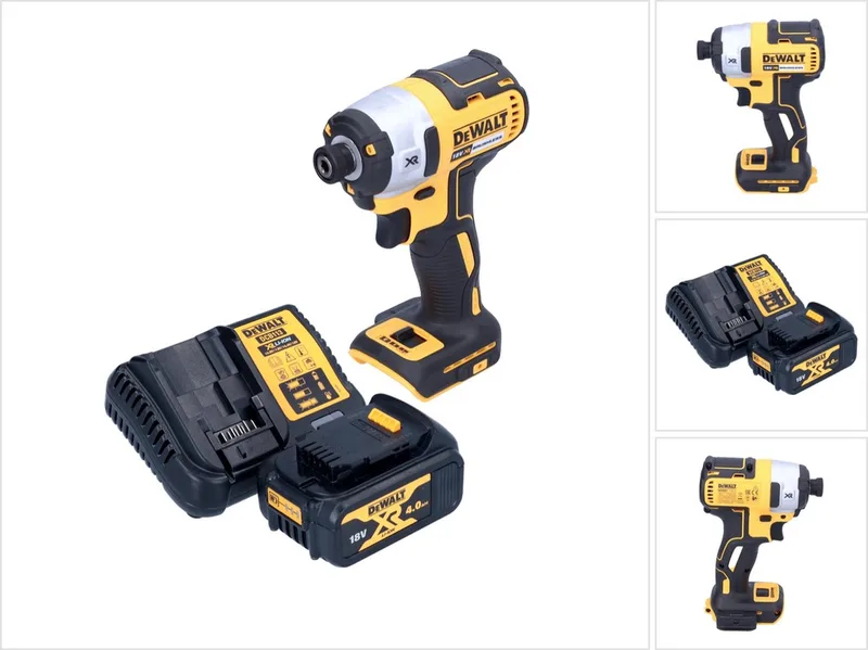 DCF 887 M1 accu-slagmoersleutel 18 V 205 Nm 1/4" borstelloos + 1x accu 4,0 Ah + oplader von DEWALT – Produktbild