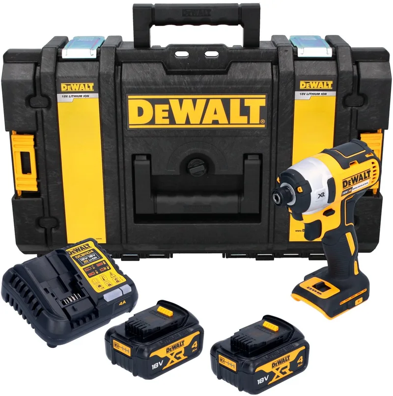 DCF 887 M2 accu-slagmoersleutel 18 V 205 Nm 1/4" borstelloos + 2x accu 4,0 Ah + oplader + Tough Box de DEWALT – image du produit