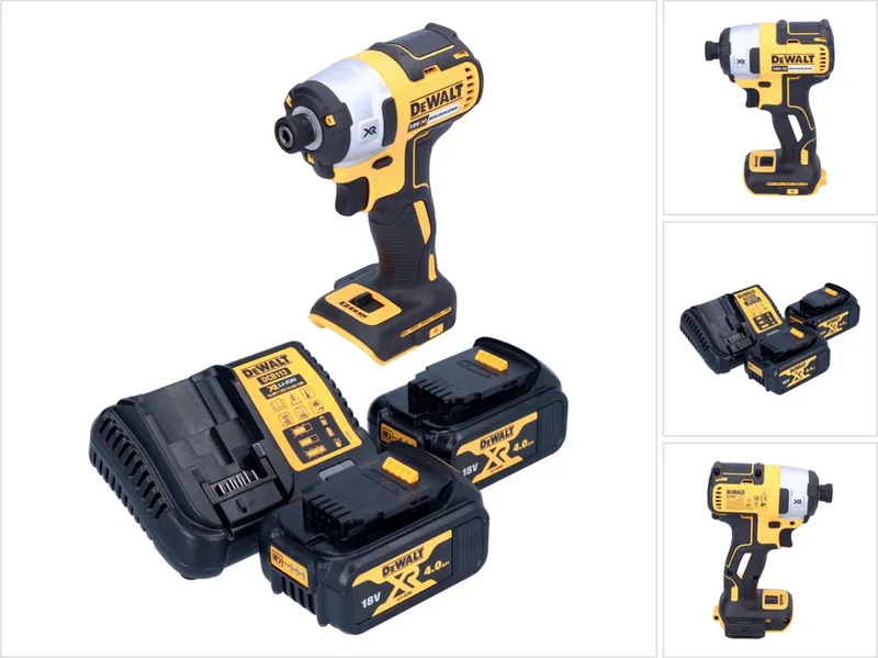 DCF 887 M2 accu-slagmoersleutel 18 V 205 Nm 1/4" borstelloos + 2x accu 4,0 Ah + oplader de DEWALT – image du produit