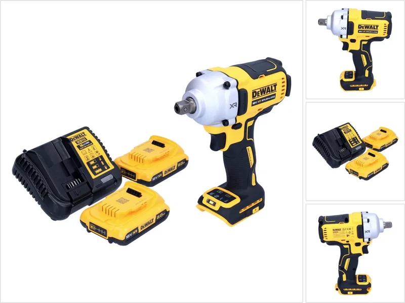 DCF 892 D2 accu-slagmoersleutel 18 V 812 Nm 1/2" borstelloos + 2x accu 2,0 Ah + oplader de DEWALT – image du produit