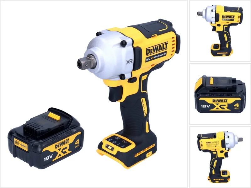 DCF 892 N accu slagmoersleutel 18 V 812 Nm 1/2" borstelloos + 1x oplaadbare accu 4.0 Ah - zonder oplader von DEWALT – Produktbild