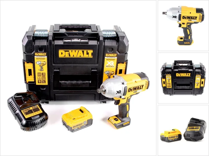 DCF 899 M1 accu slagmoersleutel 18V 1/2" 950Nm borstelloos kogelvergrendeling + 1x oplaadbare accu 4.0Ah + lader + TSTAK von DEWALT – Produktbild