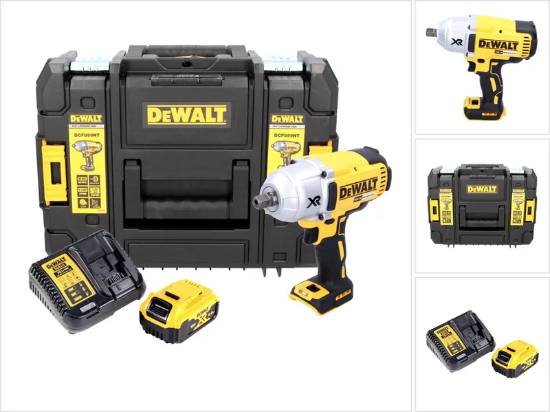 DCF 899 P1 accu slagmoersleutel 18 V 950 Nm 1/2" borstelloos + 1x oplaadbare accu 5.0 Ah + lader + TSTAK de DEWALT – image du produit