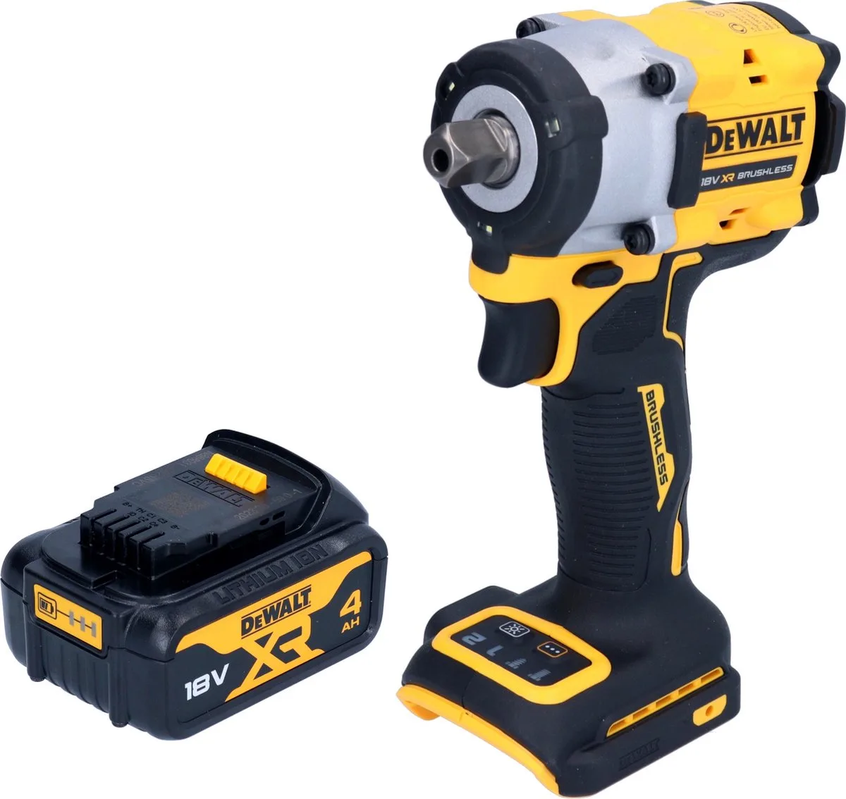 DCF 922 N accu slagmoersleutel 18 V 406 Nm 1/2" borstelloos + 1x oplaadbare accu 4.0 Ah - zonder oplader van DEWALT – productafbeelding