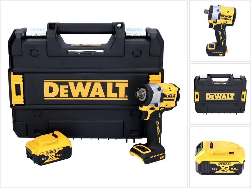 DCF 922 NT accu-slagmoersleutel 18 V 400 Nm 1/2" borstelloos + 1x accu 5,0 Ah + TSTAK - zonder oplader de DEWALT – image du produit