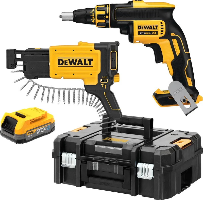 DCF620E1K Accu bandschroefmachine 18V XR 1.7Ah POWERSTACK in TSTAK van DEWALT – productafbeelding