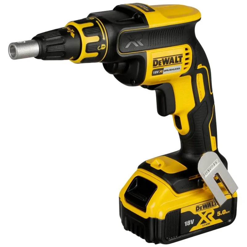 DCF620P2K 18V Li-Ion accu gipsschroefmachine / bandschroefmachine set (2x 5.0Ah accu) in TSTAK - koolborstelloos - 25-57mm van DEWALT – productafbeelding 3 van 6