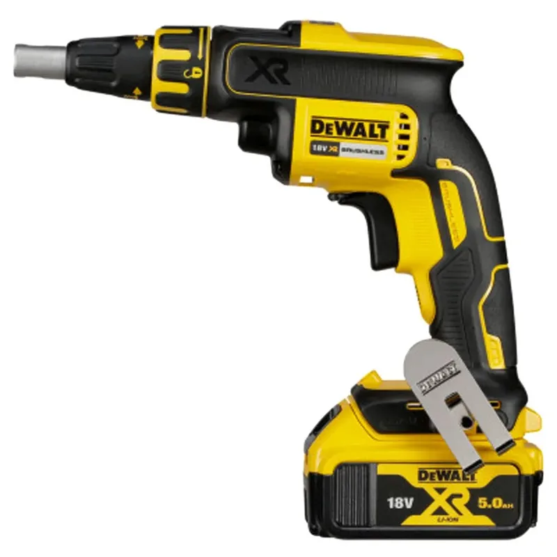 DCF620P2K 18V Li-Ion accu gipsschroefmachine / bandschroefmachine set (2x 5.0Ah accu) in TSTAK - koolborstelloos - 25-57mm van DEWALT – productafbeelding 4 van 6