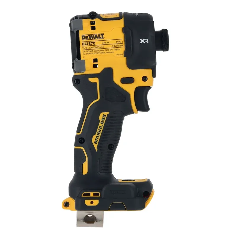 DCF870N Accu hydraulische slagschroevendraaier 56Nm 18V XR Basic Body by DEWALT, Yellow – product image 2 of 4