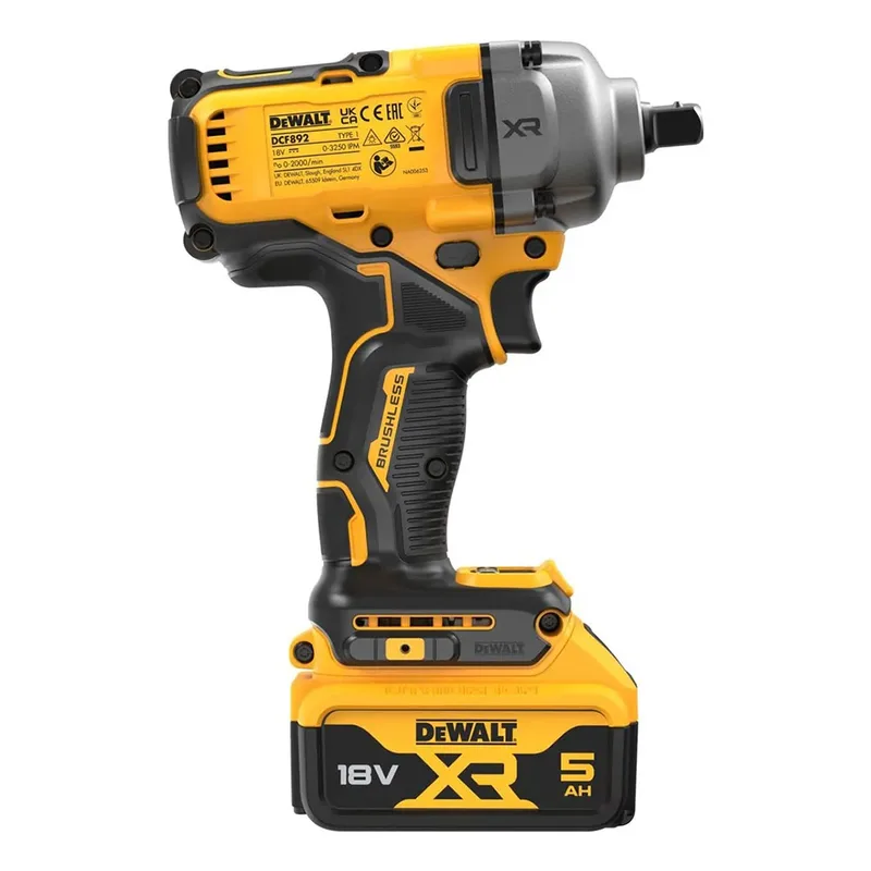 DCF892P2T Accu slagmoersleutel 812Nm 1/2 borgpin 18V XR 5.0Ah in TSTAK by DEWALT – product image 5 of 6