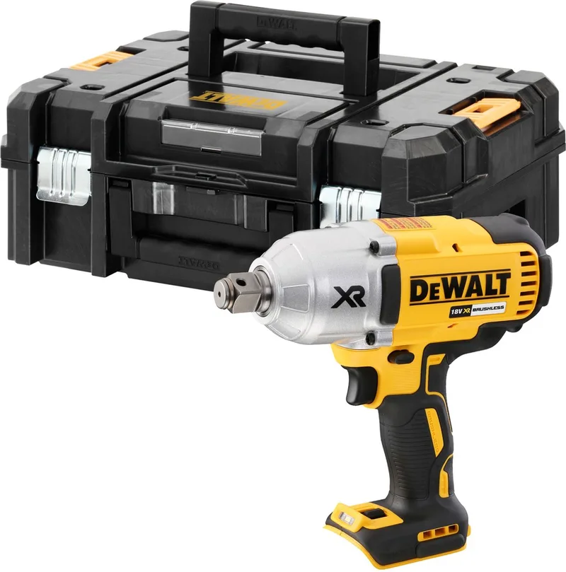 DCF897NT Accu slagmoersleutel 950Nm 3/4 frictiering 18V XR Basic Body in TSTAK von DEWALT – Produktbild