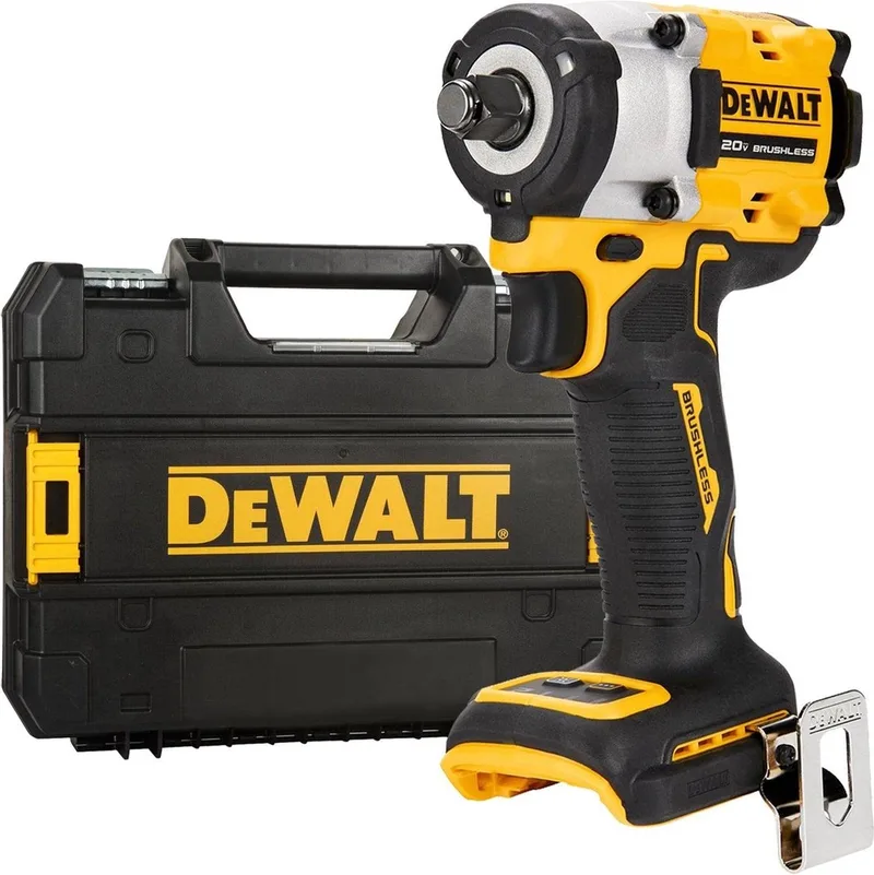 DCF921NT Accu slagmoersleutel 406Nm 1/2 frictiering 18V XR Basic Body in TSTAK van DEWALT – productafbeelding 1 van 6