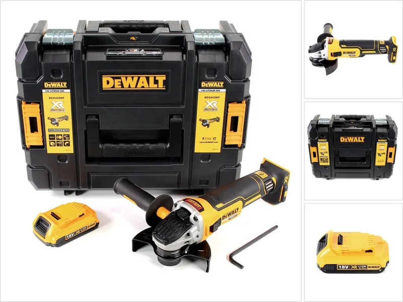 DCG 405 NT accu haakse slijper 18 V 125 mm borstelloos + 1x accu 2,0 Ah - zonder oplader de DEWALT – image du produit