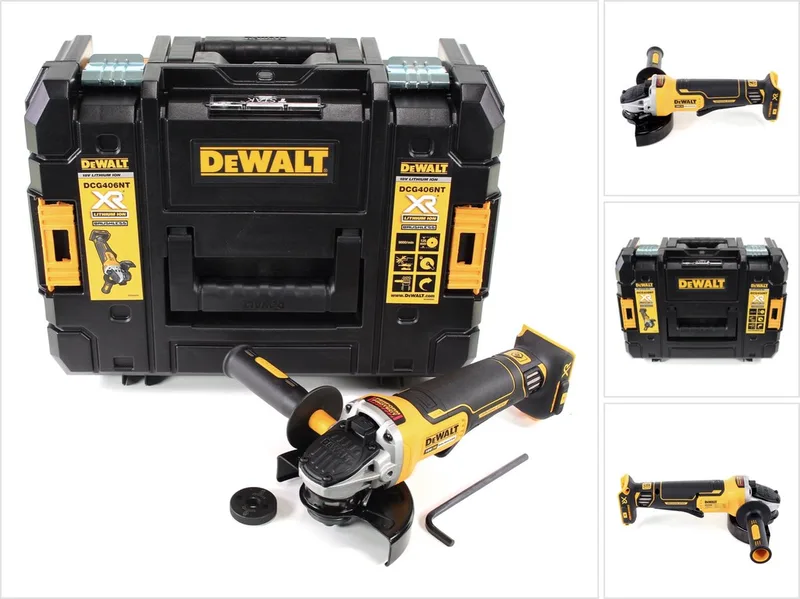 DCG406NT Accu haakse slijper 18V XR Basic Body in TSTAK van DEWALT – productafbeelding