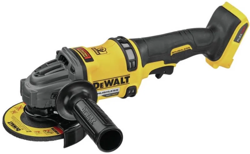 DCG418NT Accu Haakse Slijper 125mm 54V XR FlexVolt Basic Body in TSTAK van DEWALT – productafbeelding 1 van 3