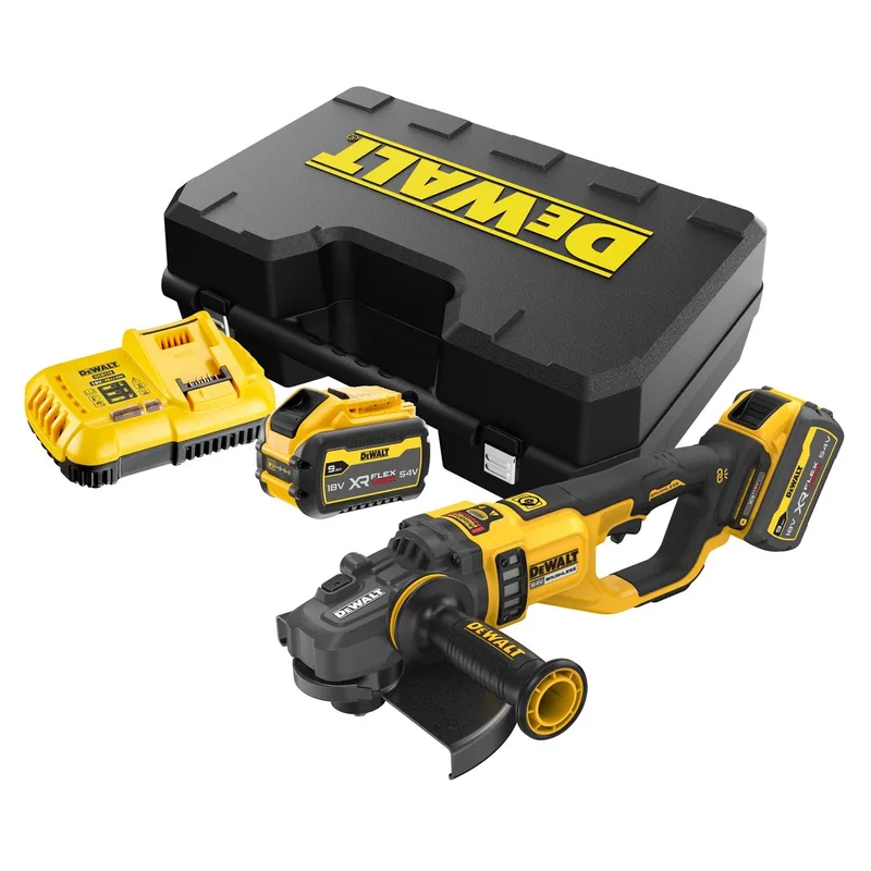DCG460X2 Accu Haakse Slijper 230mm 54V XR FlexVolt 9.0Ah in koffer fra DEWALT – produktbillede