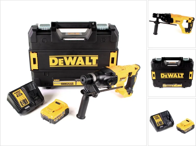 DCH 133 M1 accu combihamer 18V 2.6J SDS plus Brushless + 1x accu 4.0Ah + lader + TSTAK von DEWALT – Produktbild