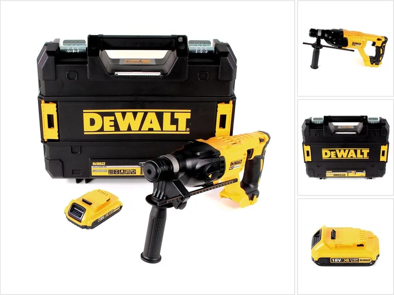 DCH 133 NT Snoerloze combihamer 18V 2.6J SDS plus Brushless + 1x accu 2.0Ah + TSTAK - zonder lader von DEWALT – Produktbild
