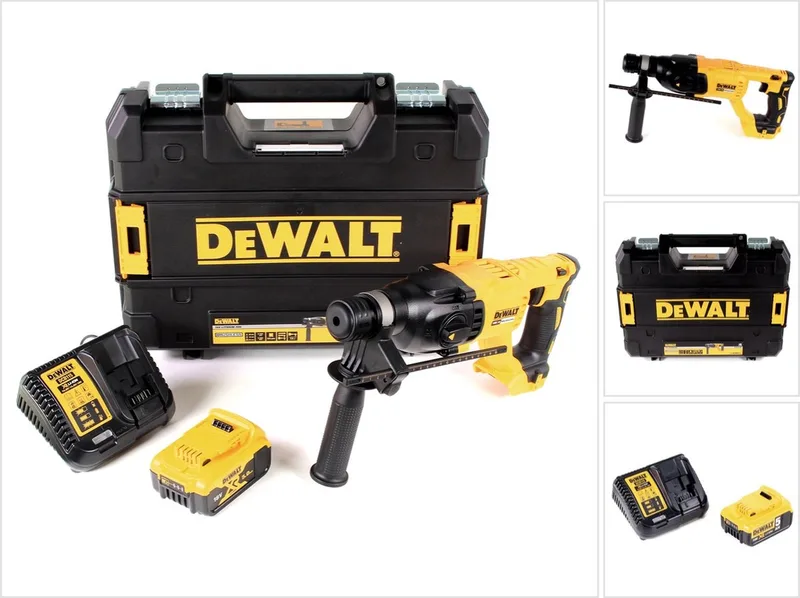 DCH 133 P1 accu combihamer 18V 2.6J SDS plus Brushless + 1x accu 5.0Ah + lader + TSTAK de DEWALT – image du produit