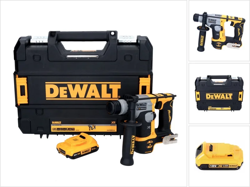DCH 172 accu-boorhamer 18 V 16 mm 1,4 joule SDS plus borstelloos + 1x accu 2,0 Ah + TSTAK - zonder oplader de DEWALT – image du produit