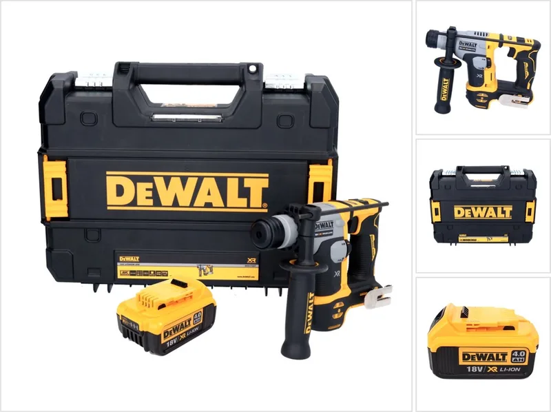 DCH 172 Accuboormachine 18 V 16 mm 1,4 Joule SDS plus Brushless + 1x oplaadbare accu 4.0 Ah + TSTAK - zonder lader von DEWALT – Produktbild