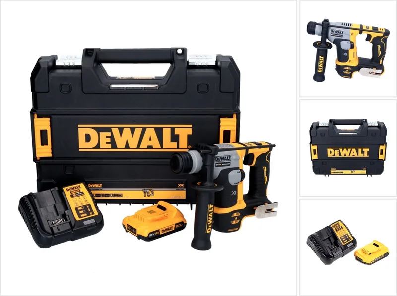 DCH 172 D1 accu-boorhamer 18 V 16 mm 1,4 joule SDS plus Brushless + 1x accu 2,0 Ah + oplader + TSTAK de DEWALT – image du produit