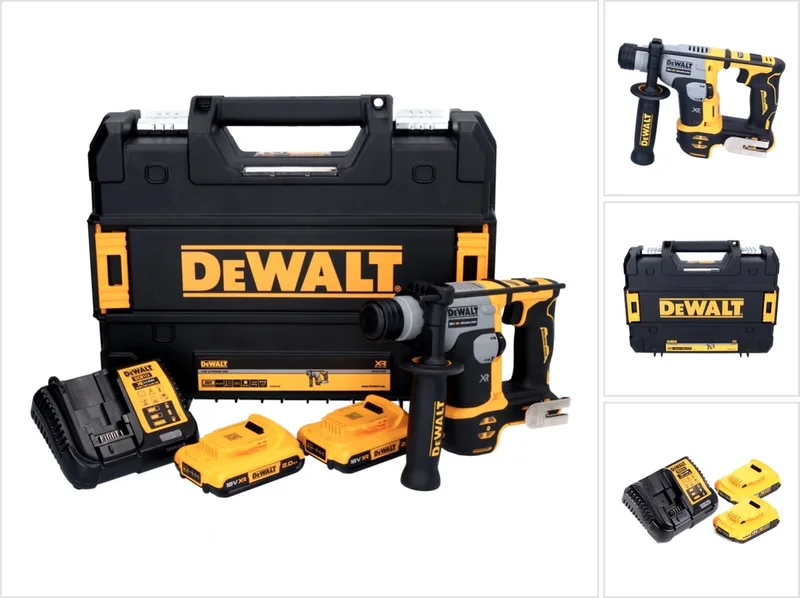 DCH 172 D2 accuklopboormachine 18 V 16 mm 1,4 Joule SDS plus Brushless + 2x accu 2.0 Ah + lader + TSTAK by DEWALT – product image