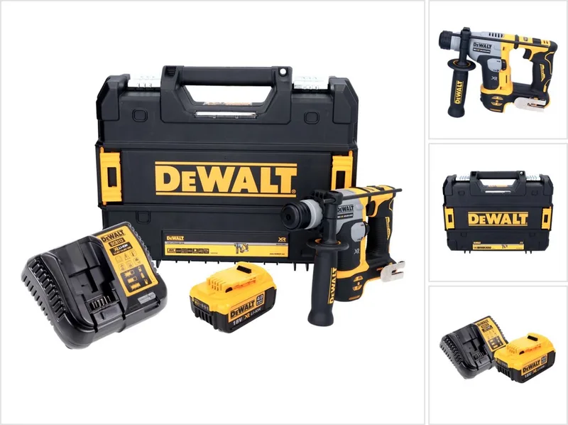 DCH 172 M1 accuklopboormachine 18 V 16 mm 1,4 Joule SDS plus Brushless + 1x accu 4.0 Ah + lader + TSTAK by DEWALT – product image