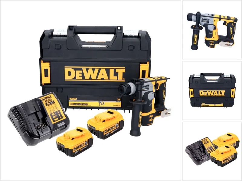 DCH 172 M2 accuklopboormachine 18 V 16 mm 1,4 Joule SDS plus Brushless + 2x accu 4.0 Ah + lader + TSTAK von DEWALT – Produktbild