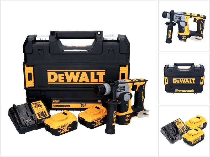 DCH 172 P2 Accu boormachine 18 V 16 mm 1,4 Joule SDS plus Brushless + 2x accu 5.0 Ah + lader + TSTAK de DEWALT – image du produit
